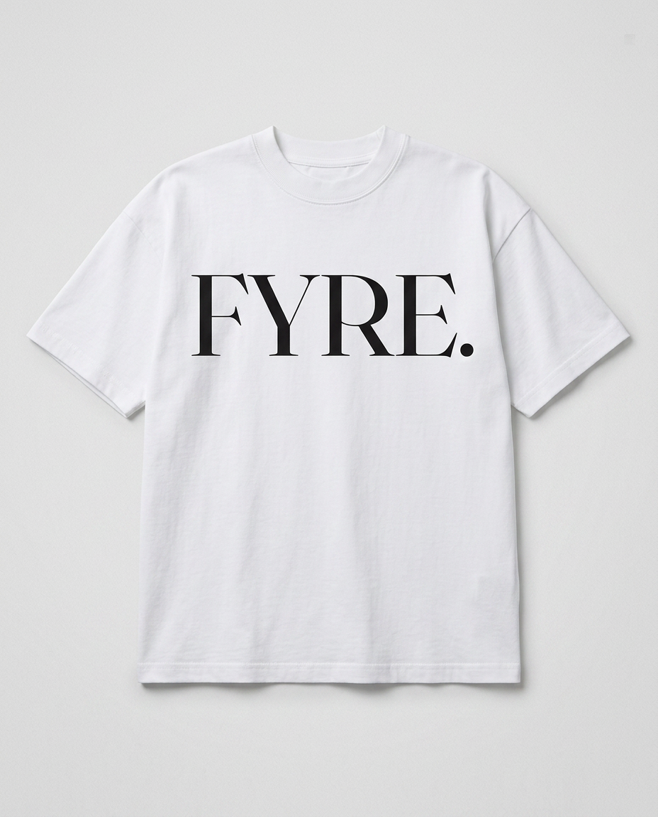 FYRE. Tee — White